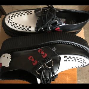 Hello Kitty platform loafers